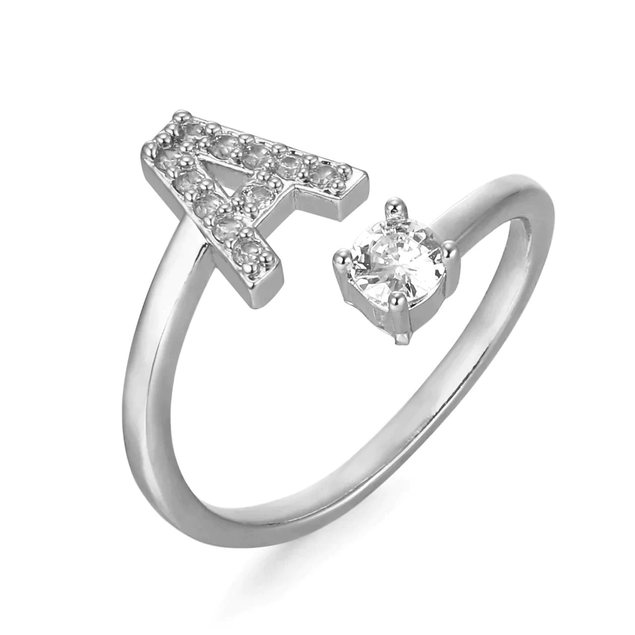 Cubic Zirconia Initial Ring