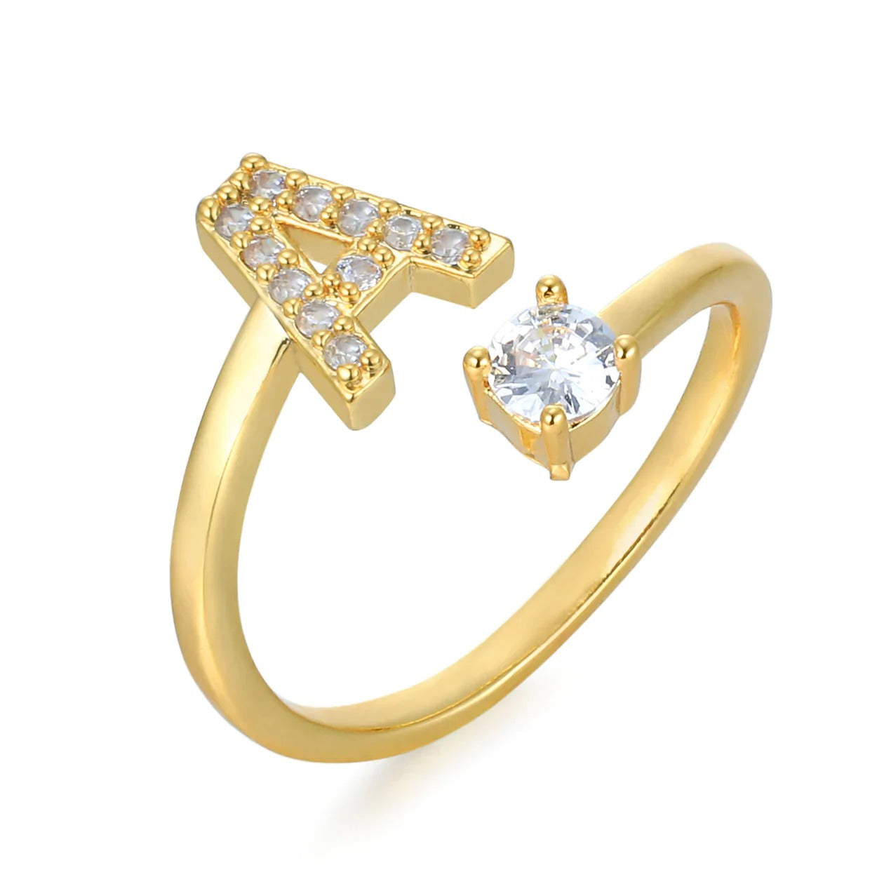 Cubic Zirconia Initial Ring