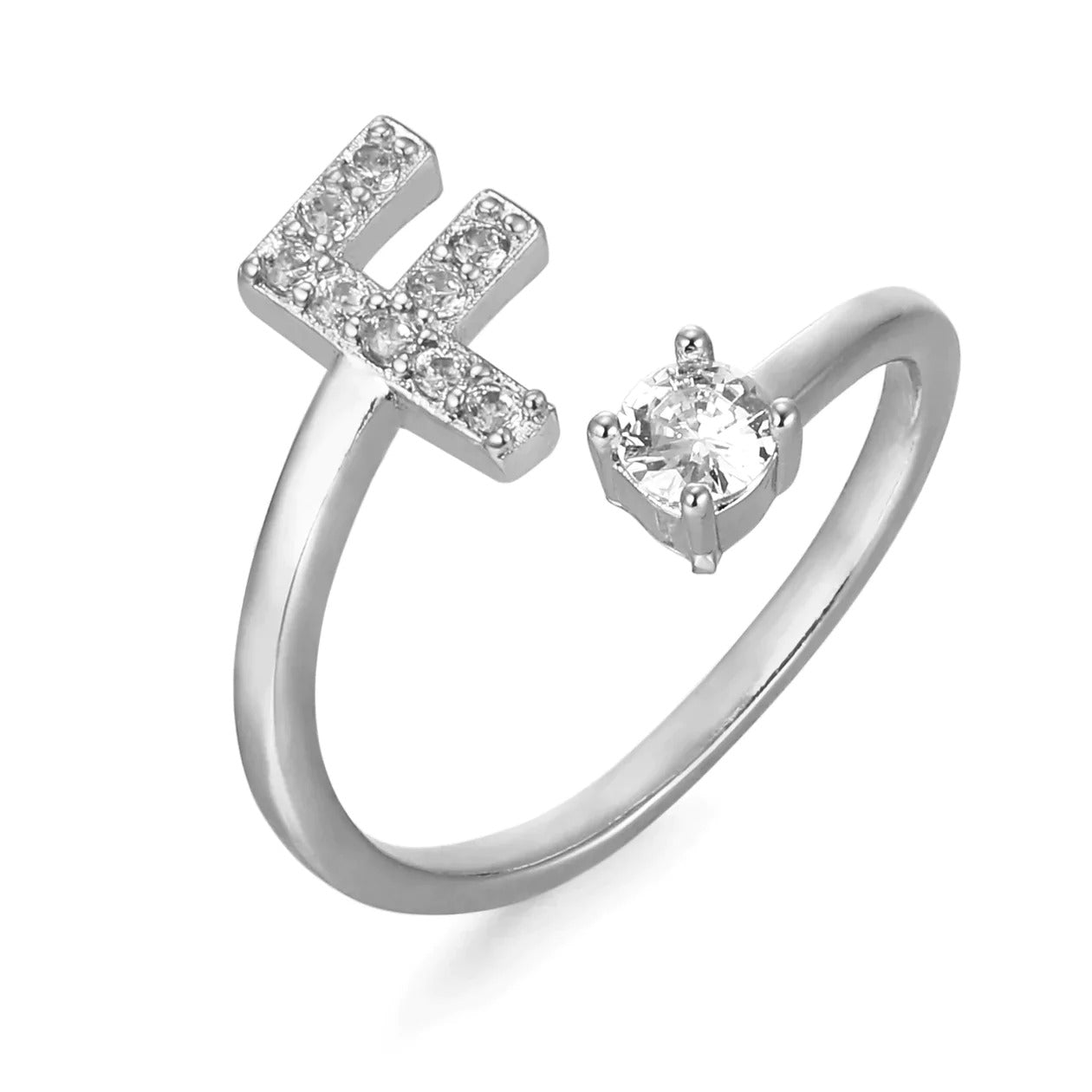 Cubic Zirconia Initial Ring