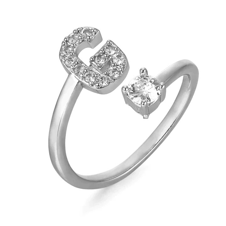 Cubic Zirconia Initial Ring