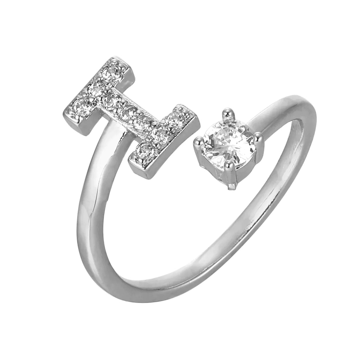 Cubic Zirconia Initial Ring