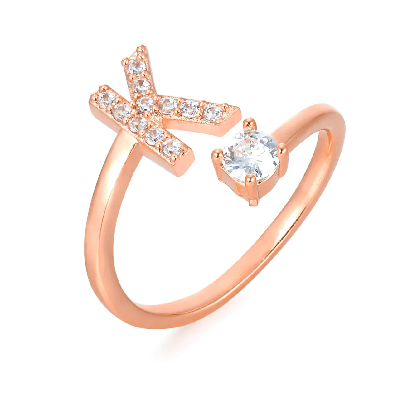 Cubic Zirconia Initial Ring