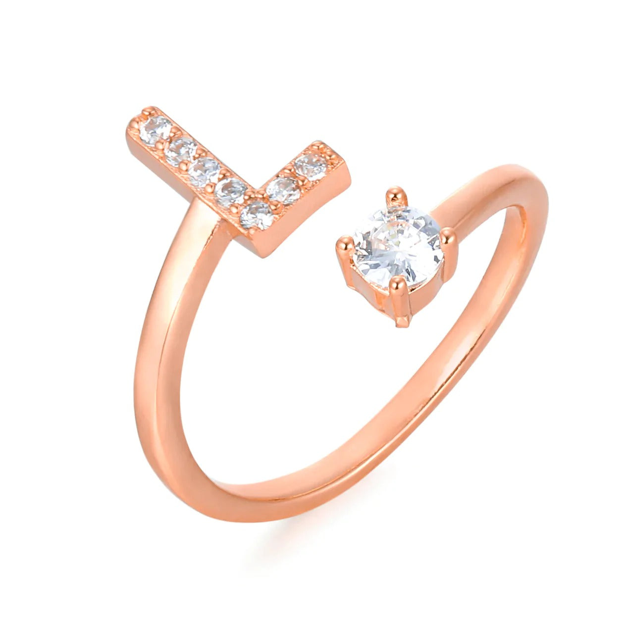 Cubic Zirconia Initial Ring