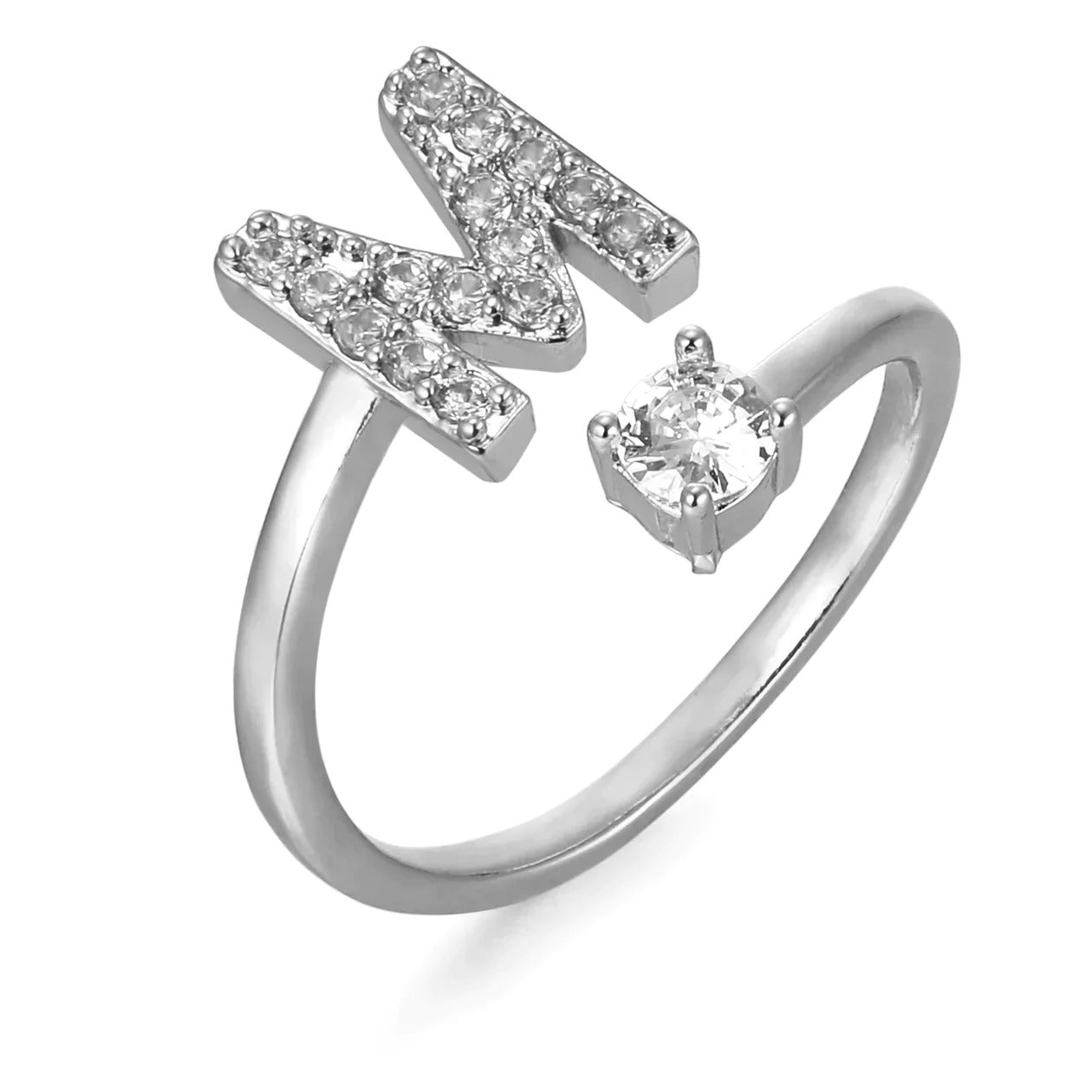 Cubic Zirconia Initial Ring