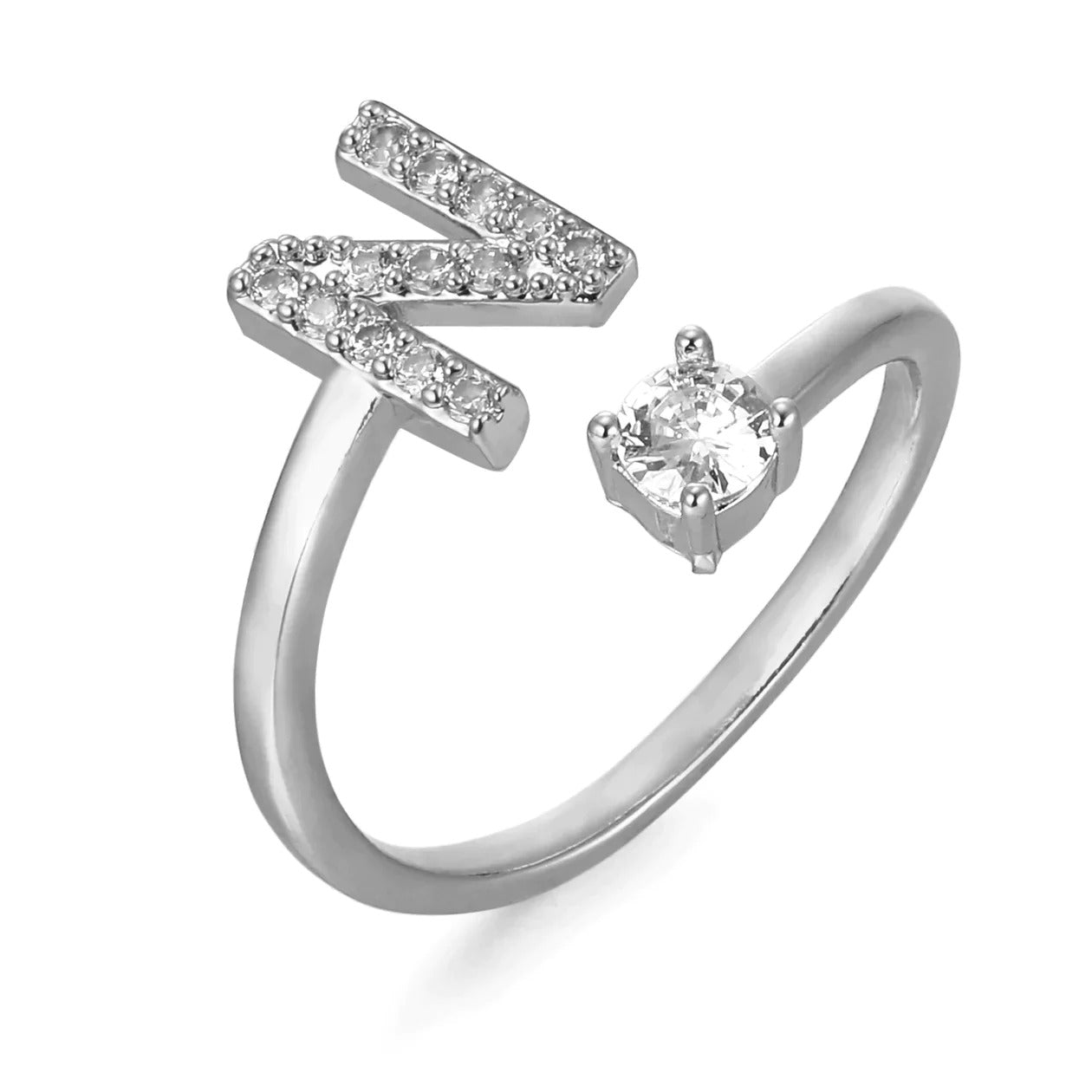 Cubic Zirconia Initial Ring