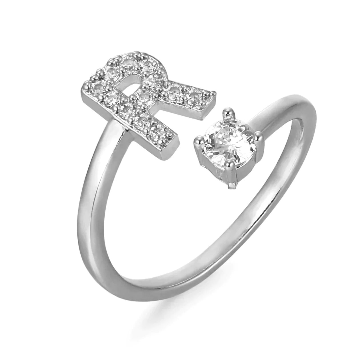 Cubic Zirconia Initial Ring