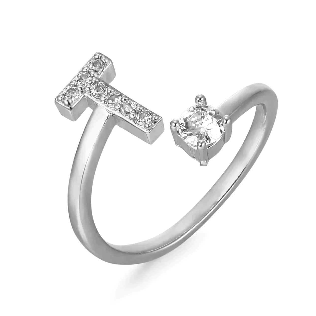 Cubic Zirconia Initial Ring