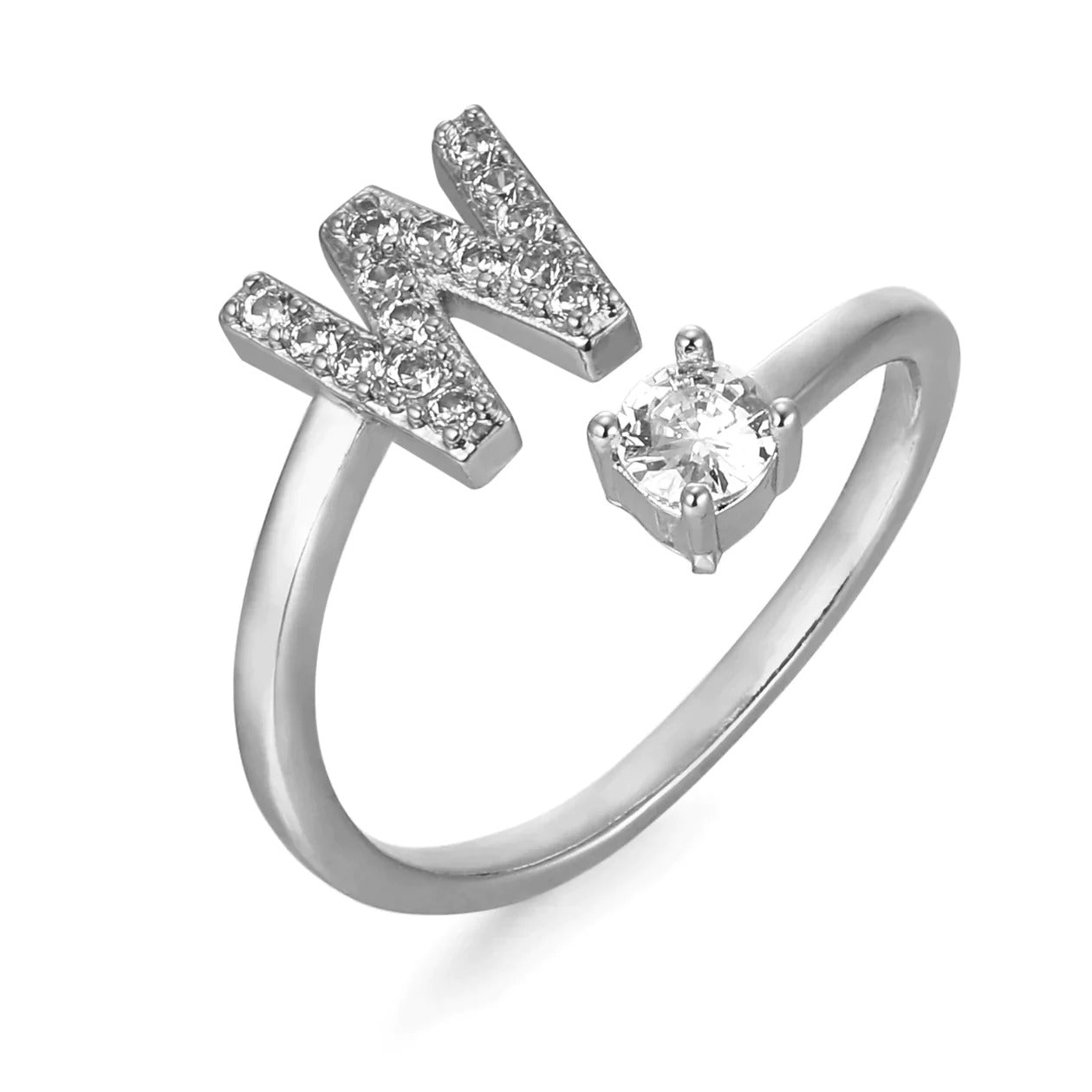 Cubic Zirconia Initial Ring