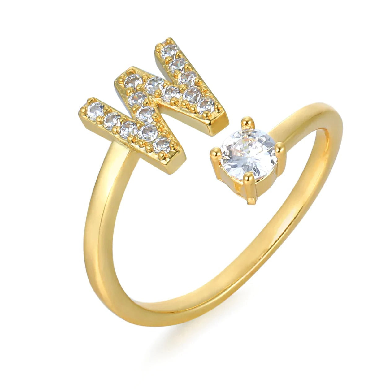 Cubic Zirconia Initial Ring