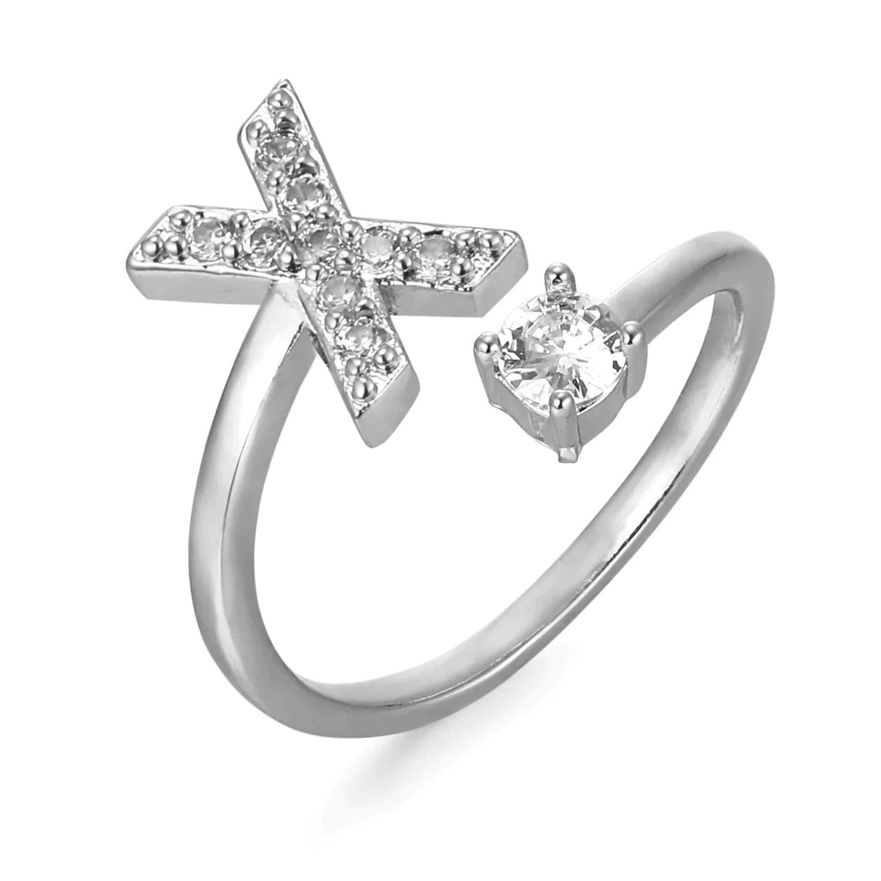 Cubic Zirconia Initial Ring