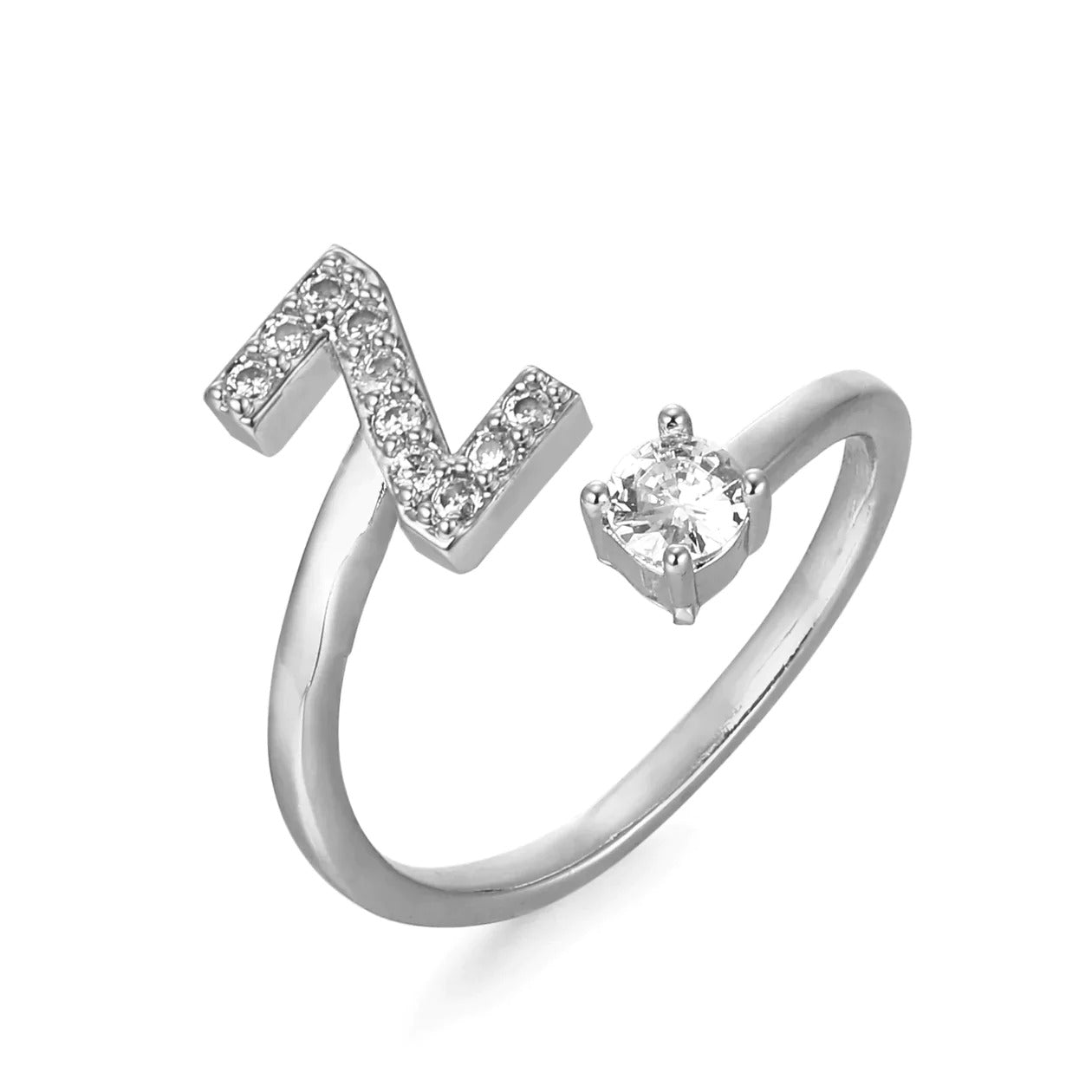 Cubic Zirconia Initial Ring